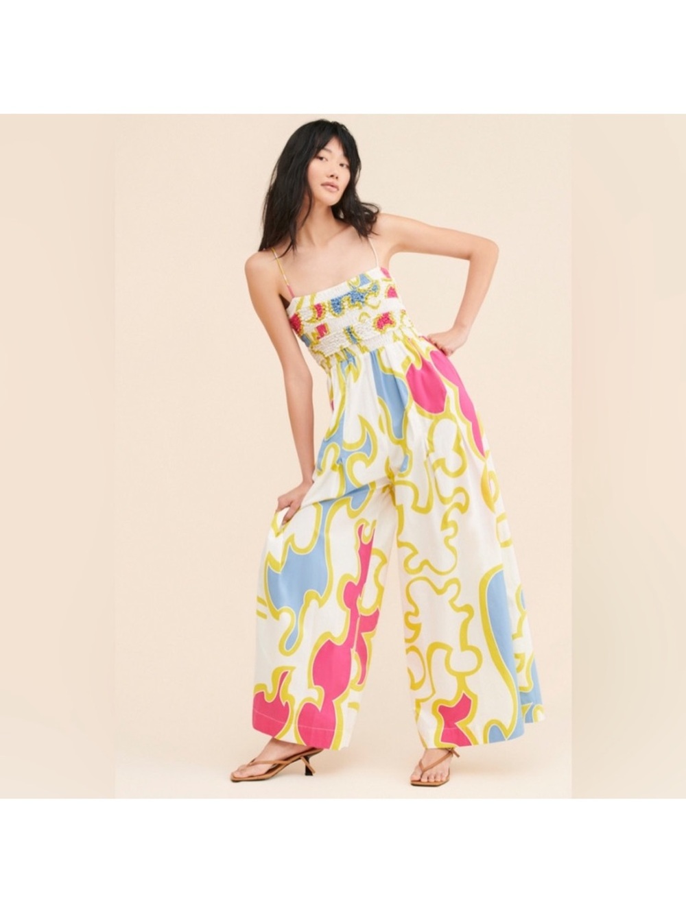 S/W/F MOTTLED JUMPSUIT sz M NWOT